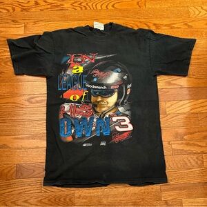 Vintage 90s Competitor View Nascar Dale Earnhardt double sided t shirt